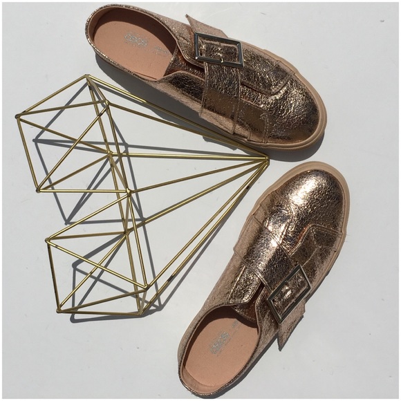 Asos Rose Gold Metallic Shoes - Picture 2 of 8